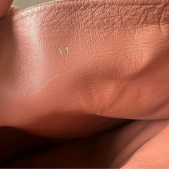 Amina Muaddi Jahleel Over the Knee Ruched Pointed Toe Stiletto Tan Suede Slouch - Picture 7 of 7